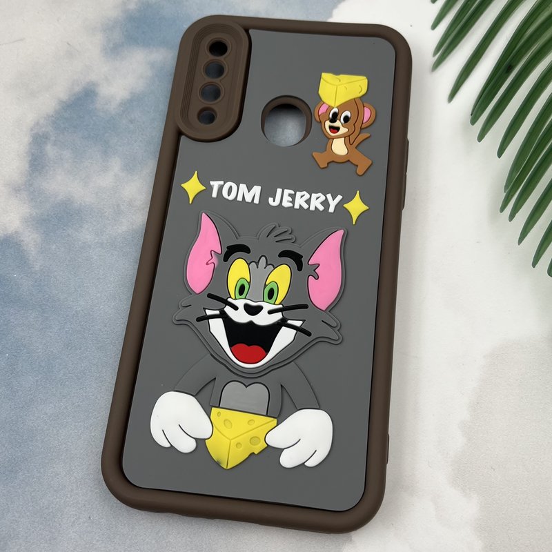 قاب گوشی Galaxy A20S سامسونگ Rugged Case سولید ضد ضربه اورجینال طرح عروسکی تام و جری محافظ لنز دار کد 26358 - Image 2