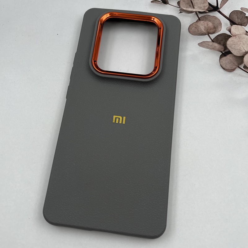 قاب گوشی Redmi Note 14 Pro 4G شیائومی Copper Lense سیلیکونی لنز متال لوگو برجسته تیتانیوم کد 26626 - Image 2