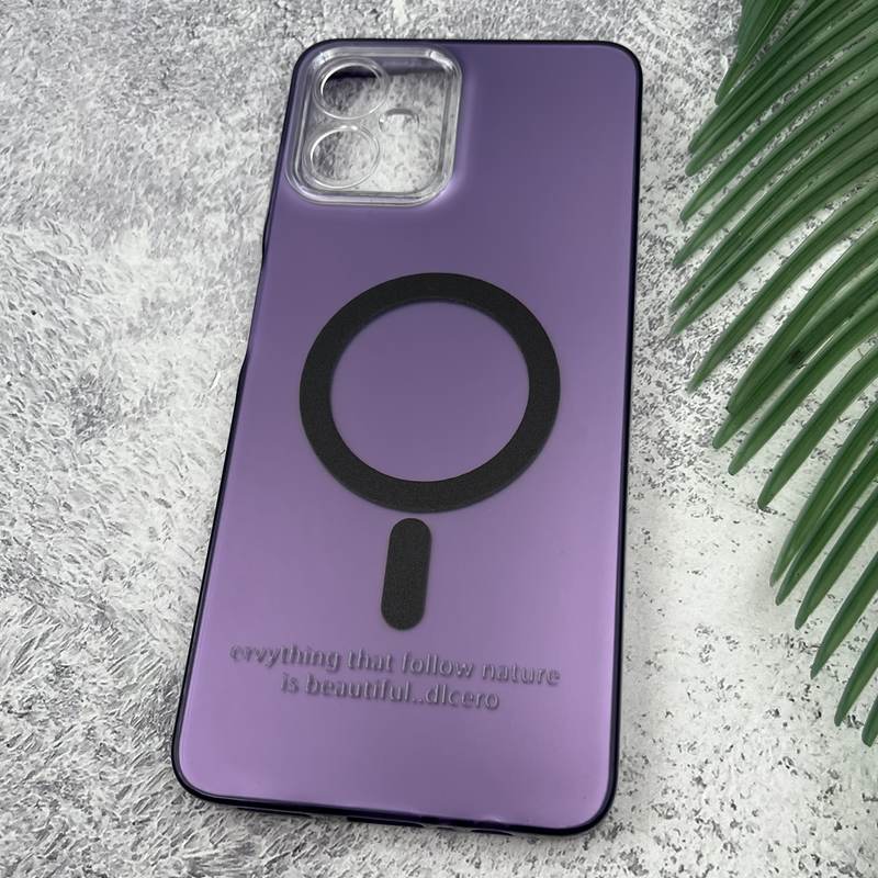 قاب گوشی Galaxy A06 سامسونگ So Cool اورجینال طرح مگ سیف Magsafe اسپرت محافظ لنز دار بنفش کد 26918 - Image 2