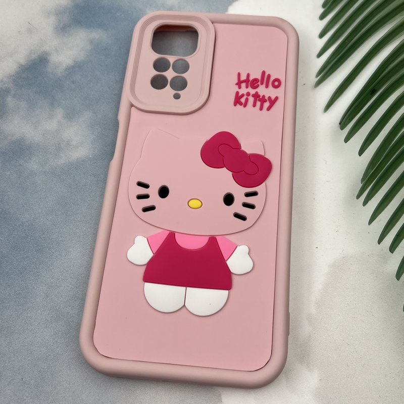 قاب گوشی Redmi Note 11 4G / Redmi Note 11S شیائومی Rugged Case سولید ضد ضربه اورجینال طرح عروسکی کیتی محافظ لنز دار کد 27665 - Image 2