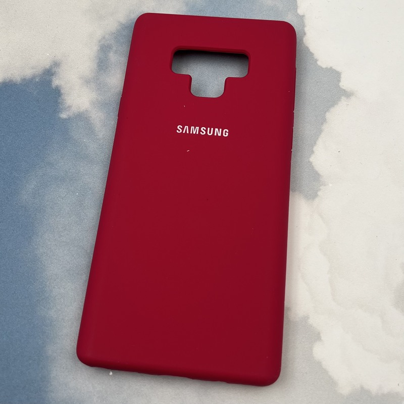 قاب گوشی Galaxy Note 9 سامسونگ سیلیکونی پاک کنی اورجینال داخل پارچه ای رنگ آلبالویی کد 27796 - Image 2