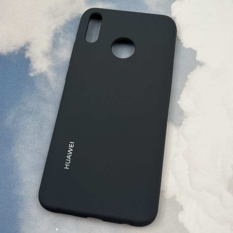 قاب گوشی Huawei Y9 2019 هوآوی سیلیکونی پاک کنی اورجینال داخل پارچه ای رنگ خاکستری کد 28580 - Image 2