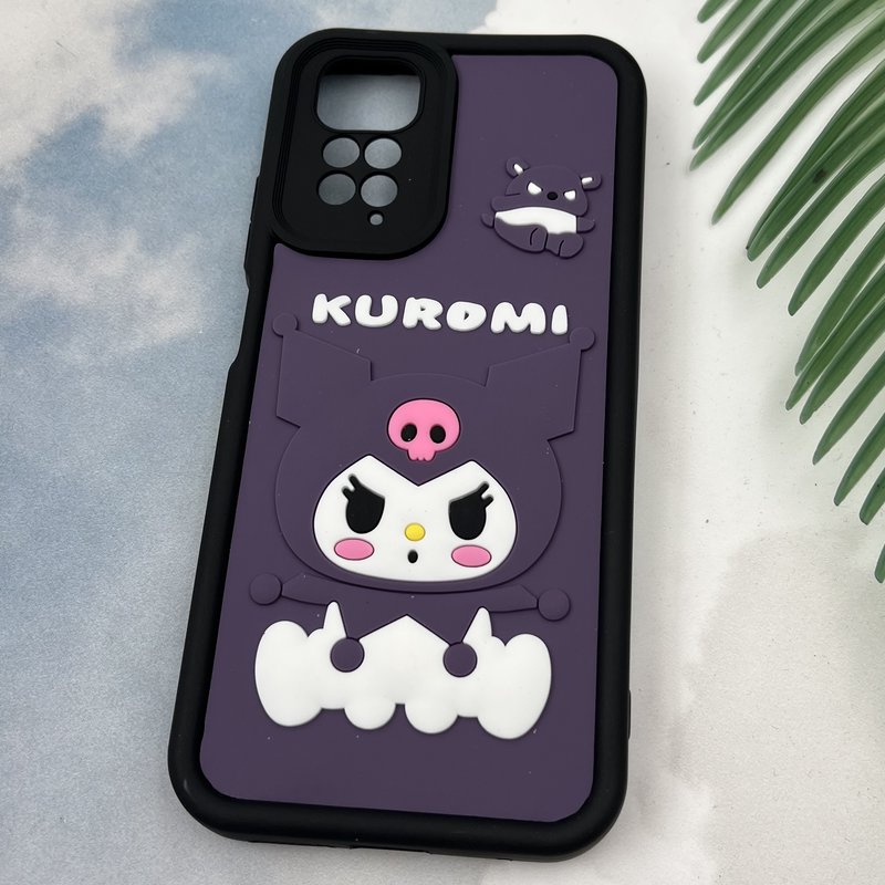 قاب گوشی Redmi Note 11 4G / Redmi Note 11S شیائومی Rugged Case سولید ضد ضربه اورجینال طرح عروسکی گربه کرومی محافظ لنز دار کد 29782 - Image 2