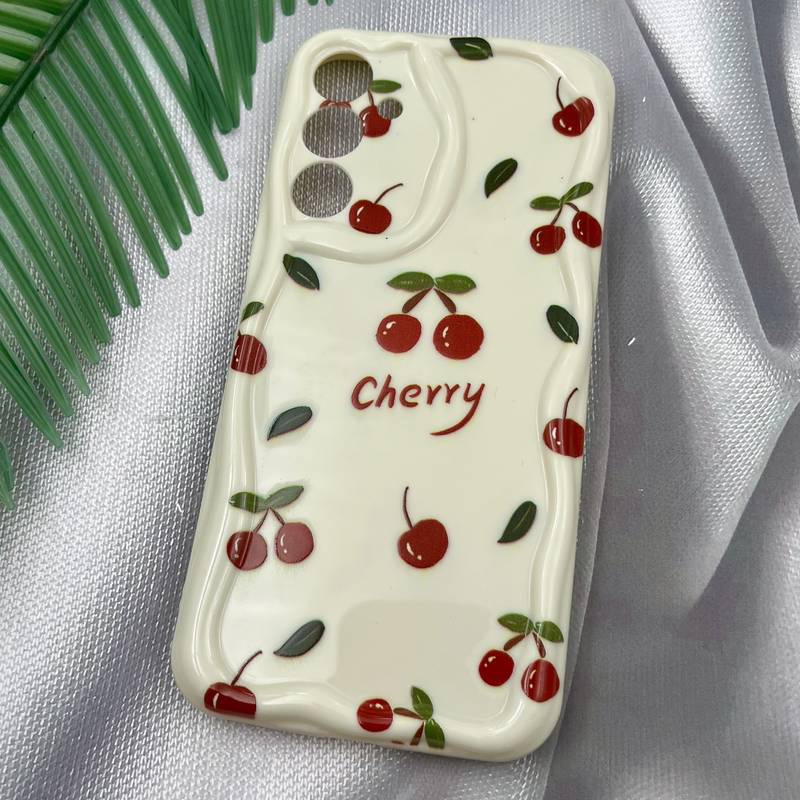 قاب گوشی Galaxy A16 سامسونگ Solid Case منحنی محافظ لنز دار دور ایربگ طرح گیلاس کد 31371 - Image 2