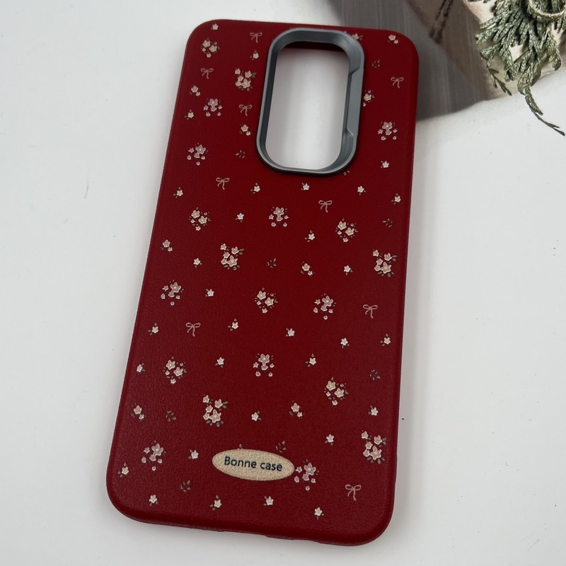 قاب گوشی Redmi Note 8 Pro شیائومی Bonne Case سیلیکونی طرح گل رز قرمز لنز کروم برجسته کد 33259 - Image 2