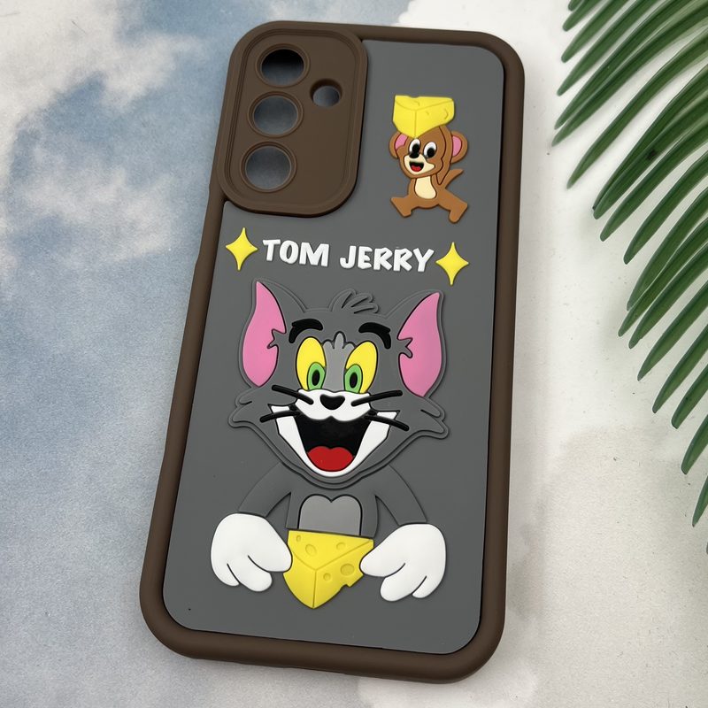 قاب گوشی Galaxy A16 سامسونگ Rugged Case سولید ضد ضربه اورجینال طرح عروسکی تام و جری محافظ لنز دار کد 33933 - Image 2