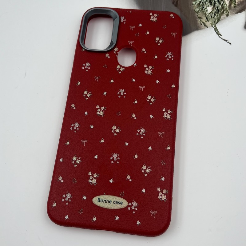 قاب گوشی Galaxy A11 / Galaxy M11 سامسونگ Bonne Case سیلیکونی طرح گل رز قرمز لنز کروم برجسته کد 34783 - Image 2