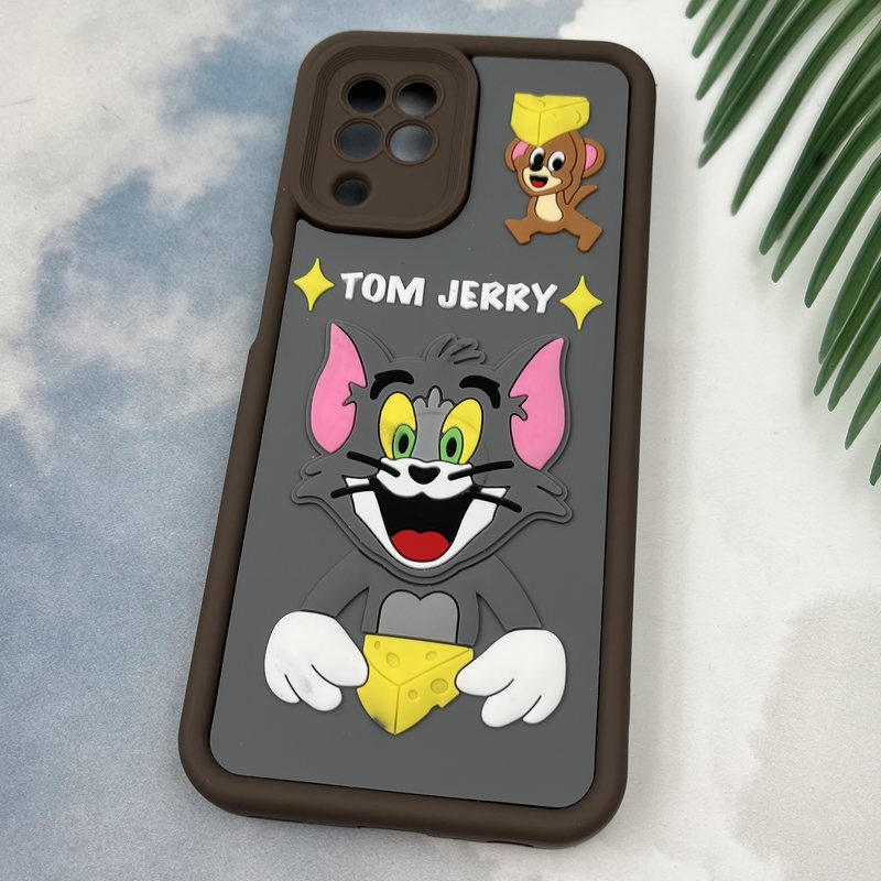 قاب گوشی Galaxy A22 4G / Galaxy M32 4G سامسونگ Rugged Case سولید ضد ضربه اورجینال طرح عروسکی تام و جری محافظ لنز دار کد 35725 - Image 2
