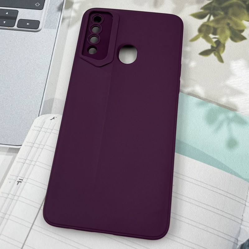 قاب گوشی Galaxy A20S سامسونگ New Sport Design برجسته محافظ لنزدار بنفش کد 37331 - Image 2