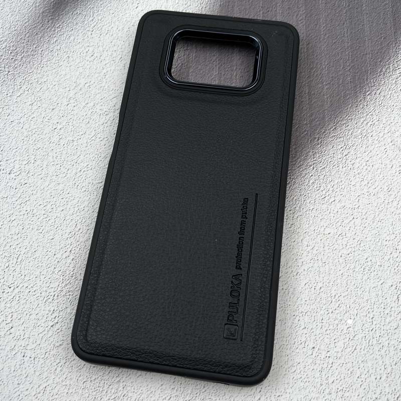 قاب گوشی Poco X3 / Poco X3 NFC / Poco X3 Pro شیائومی چرمی Fashion متال کیس PULOKA رنگ مشکی کد 38630 - Image 2