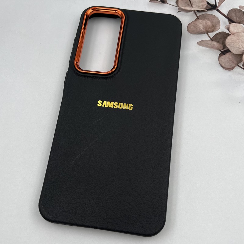 قاب گوشی Galaxy A55 سامسونگ Copper Lense سیلیکونی لنز متال لوگو برجسته مشکی کد 40018 - Image 2