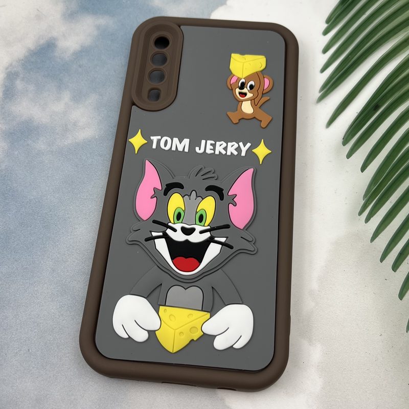 قاب گوشی Galaxy A30S / Galaxy A50S / Galaxy A50 سامسونگ Rugged Case سولید ضد ضربه اورجینال طرح عروسکی تام و جری محافظ لنز دار کد 40643 - Image 2
