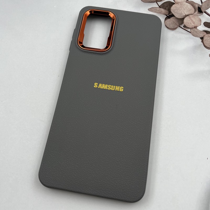 قاب گوشی Galaxy A12 / Galaxy M12 سامسونگ Copper Lense سیلیکونی لنز متال لوگو برجسته تیتانیوم کد 40888 - Image 2