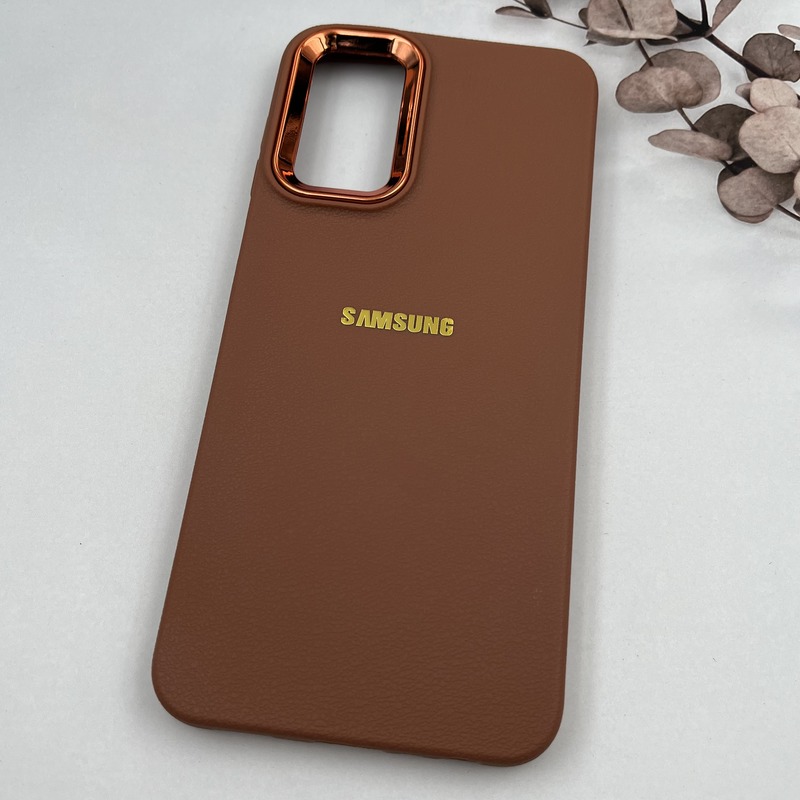 قاب گوشی Galaxy A13 4G / Galaxy A04S سامسونگ Copper Lense سیلیکونی لنز متال لوگو برجسته عسلی کد 43485 - Image 2