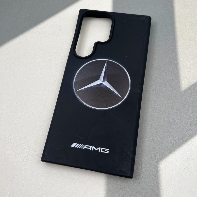 قاب گوشی Galaxy S23 Ultra سامسونگ Silicon Case سیلیکونی لنز برجسته طرح AMG مشکی کد 44255 - Image 2