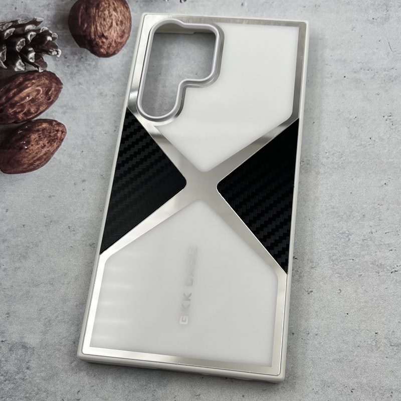 قاب گوشی Galaxy S23 Ultra سامسونگ GKK Case اورجینال آینه ای عنکبوتی PVD سفید کد 44722 - Image 2