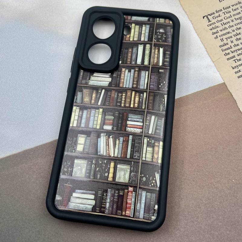 قاب گوشی Poco X7 Pro شیائومی Solid Case ایربگ دار مشکی طرح کتابخانه محافظ لنز دار کد 45683 - Image 2