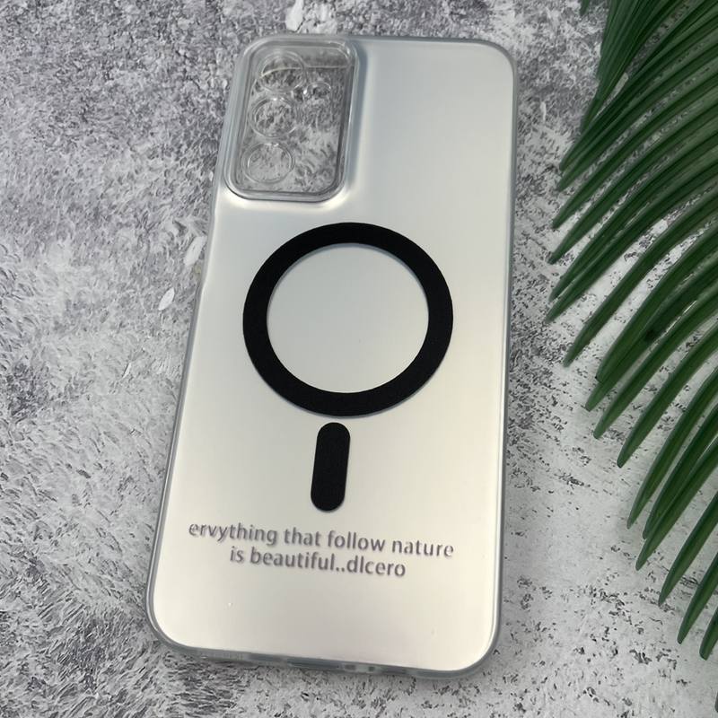 قاب گوشی Galaxy A14 سامسونگ So Cool اورجینال طرح مگ سیف Magsafe اسپرت محافظ لنز دار نقره ای کد 46343 - Image 2