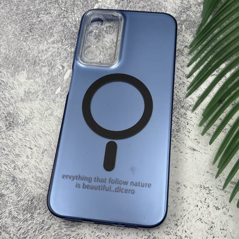 قاب گوشی Galaxy A14 سامسونگ So Cool اورجینال طرح مگ سیف Magsafe اسپرت محافظ لنز دار آبی کد 46391 - Image 2