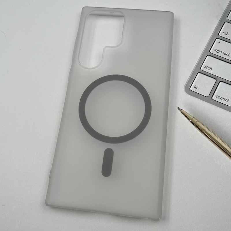 قاب گوشی Galaxy S23 Ultra سامسونگ PC Case مات اورجینال مگ سیف دار Magsafe لوکس تیتانیوم کد 47066 - Image 2