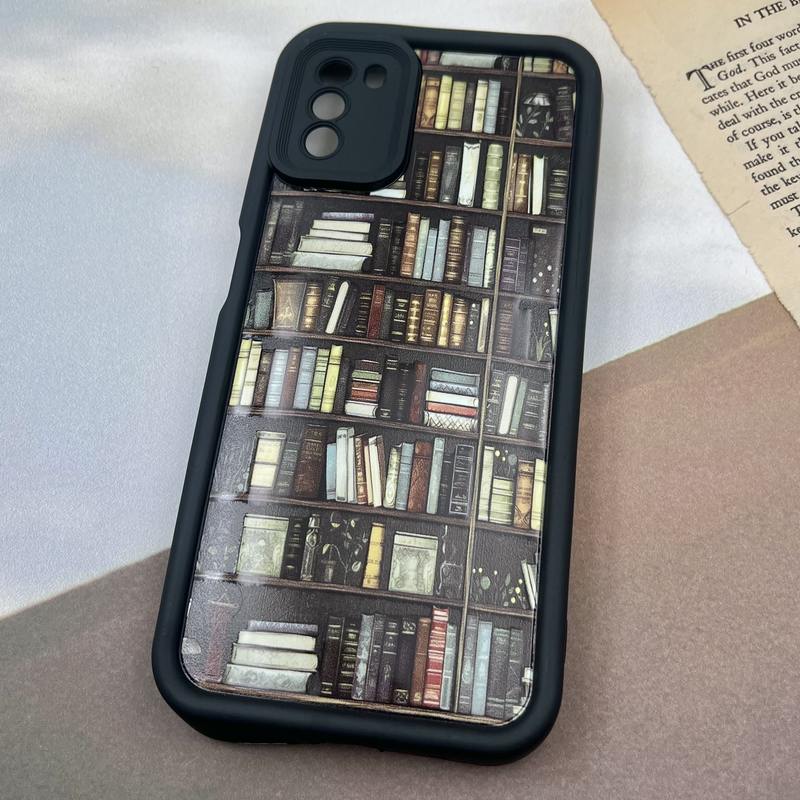 قاب گوشی Poco M3 شیائومی Solid Case ایربگ دار مشکی طرح کتابخانه محافظ لنز دار کد 48273 - Image 2
