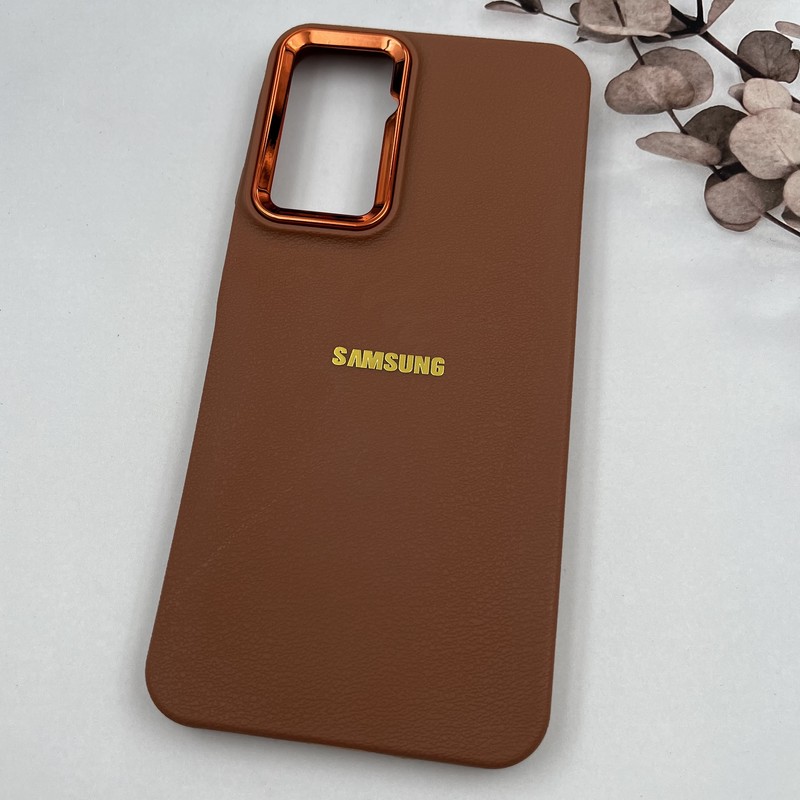 قاب گوشی Galaxy A26 سامسونگ Copper Lense سیلیکونی لنز متال لوگو برجسته عسلی کد 48966 - Image 2