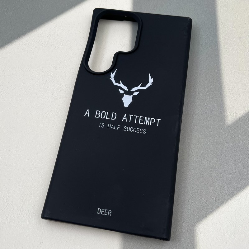 قاب گوشی Galaxy S23 Ultra سامسونگ Silicon Case سیلیکونی لنز برجسته طرح Deer کد 49324 - Image 2