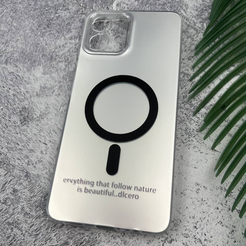 قاب گوشی Galaxy A06 سامسونگ So Cool اورجینال طرح مگ سیف Magsafe اسپرت محافظ لنز دار نقره ای کد 49444 - Image 2