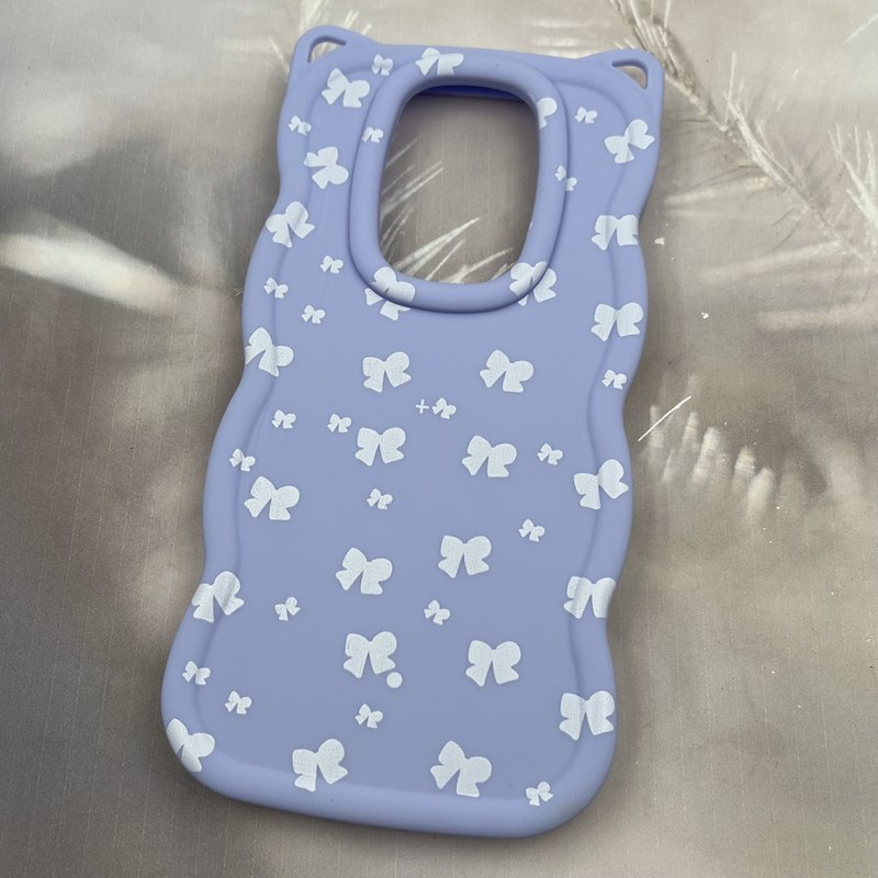 قاب گوشی Redmi Note 8 Pro شیائومی سیلیکونی Cat Case ایربگ دار گوش دار طرح پاپیونی یاسی کد 49607 - Image 2