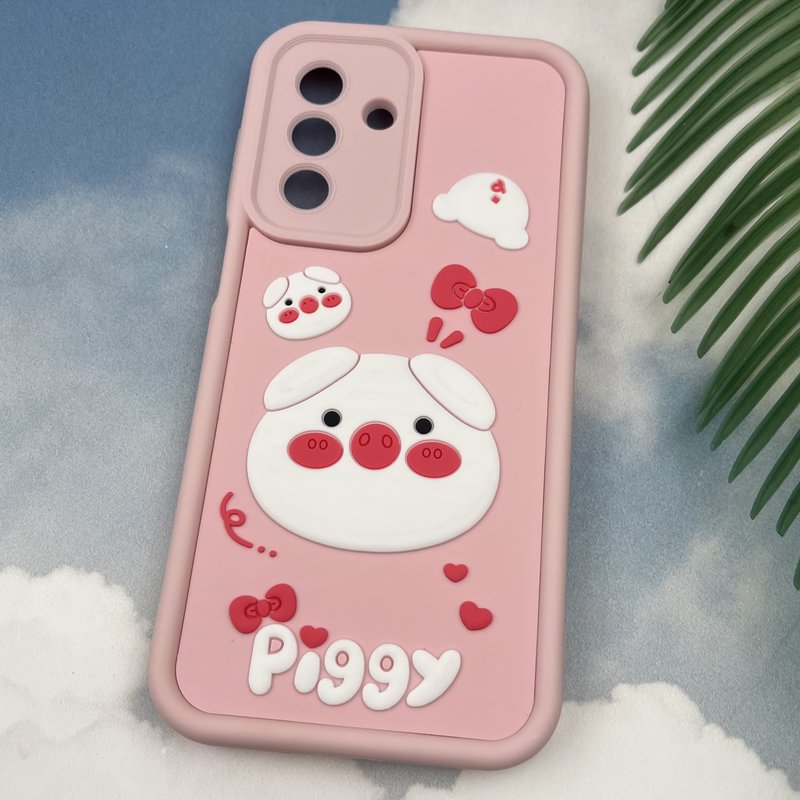 قاب گوشی Galaxy A26 سامسونگ Rugged Case سولید ضد ضربه اورجینال طرح عروسکی خوک Piggy محافظ لنز دار کد 49890 - Image 2