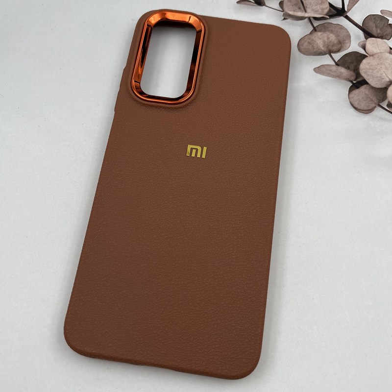 قاب گوشی Redmi Note 11 4G / Redmi Note 11S شیائومی Copper Lense سیلیکونی لنز متال لوگو برجسته عسلی کد 49943 - Image 2