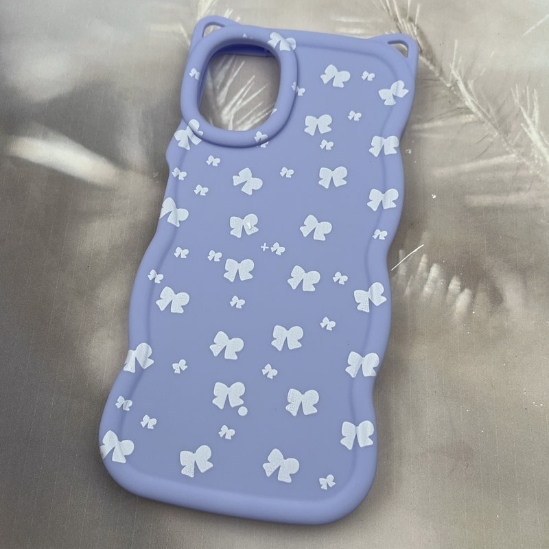 قاب گوشی Galaxy A06 سامسونگ سیلیکونی Cat Case ایربگ دار گوش دار طرح پاپیونی یاسی کد 50372 - Image 2