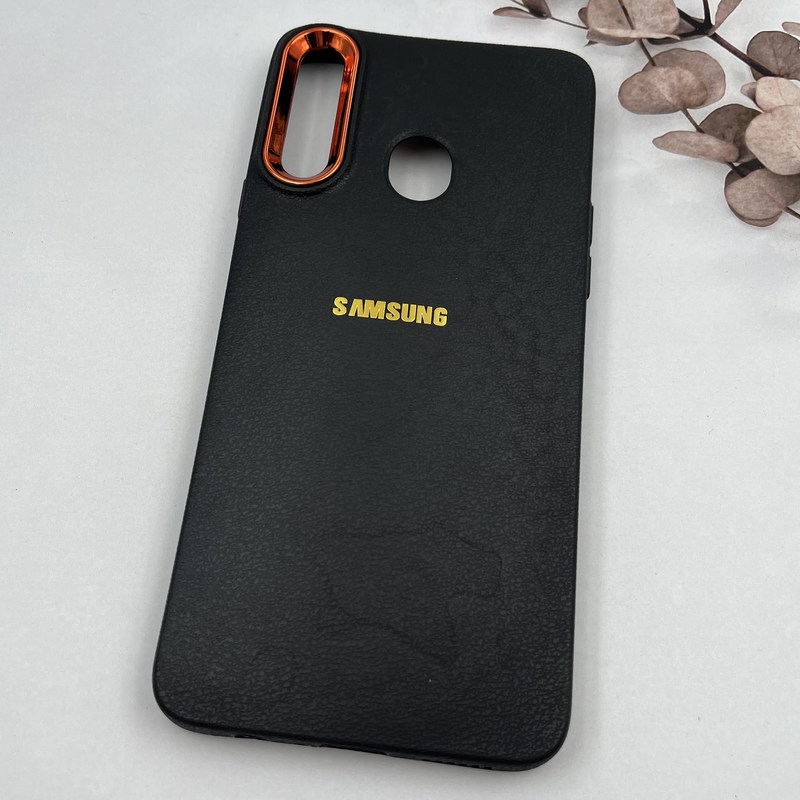 قاب گوشی Galaxy A20S سامسونگ Copper Lense سیلیکونی لنز متال لوگو برجسته مشکی کد 51467 - Image 2