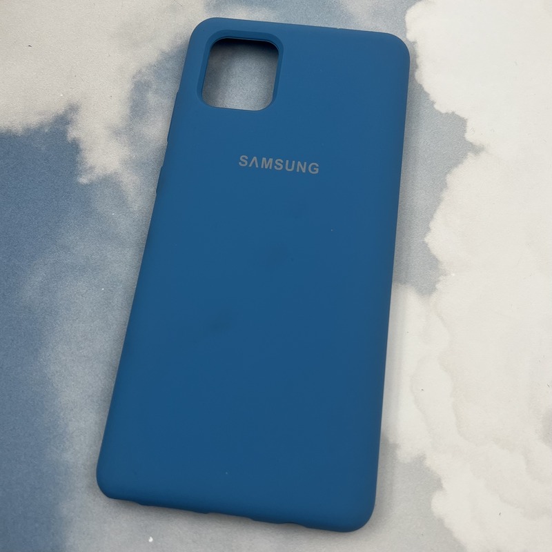 قاب گوشی Galaxy Note 10 Lite سامسونگ سیلیکونی پاک کنی اورجینال داخل پارچه ای رنگ آبی کد 52484 - Image 2