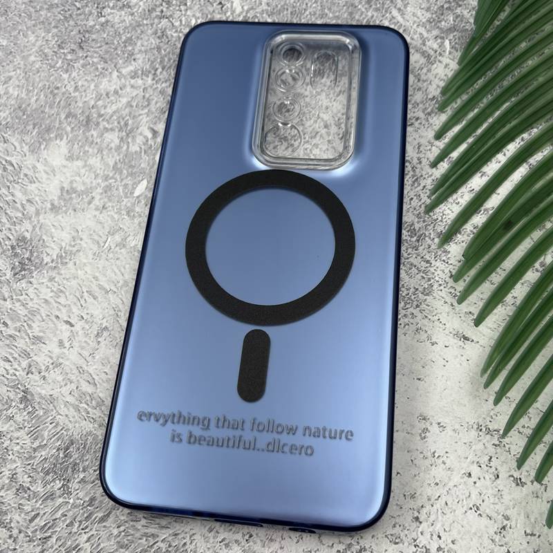 قاب گوشی Redmi Note 8 Pro شیائومی So Cool اورجینال طرح مگ سیف Magsafe اسپرت محافظ لنز دار آبی کد 53560 - Image 2