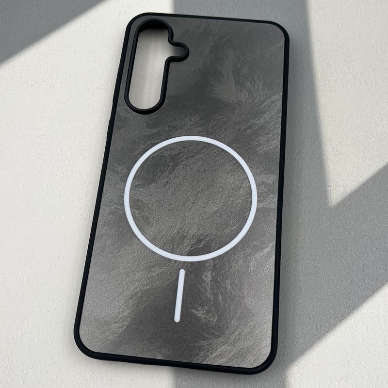 قاب گوشی Galaxy A55 سامسونگ Luxury Case براش طرح مگ سیف Magsafe لنز برجسته کرومی کد 55058 - Image 2
