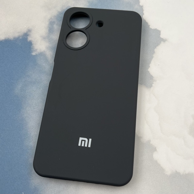 قاب گوشی Redmi 13C / Poco C65 شیائومی سیلیکونی پاک کنی اورجینال داخل پارچه ای محافظ لنز دار رنگ خاکستری کد 56519 - Image 2