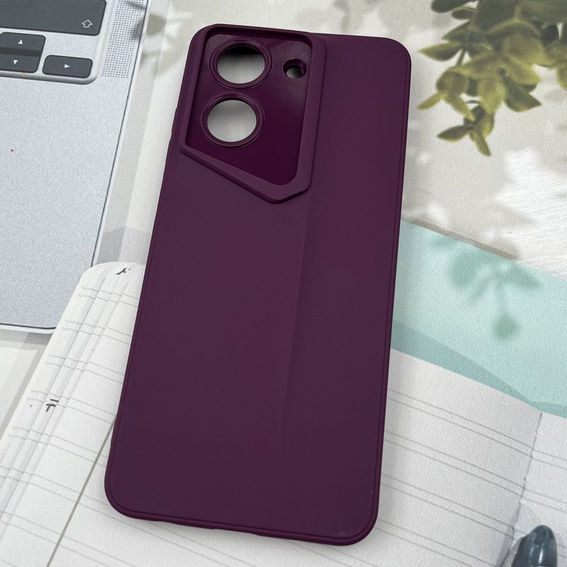 قاب گوشی Redmi A5 / Poco C71 شیائومی New Sport Design برجسته محافظ لنزدار بنفش کد 57885 - Image 2