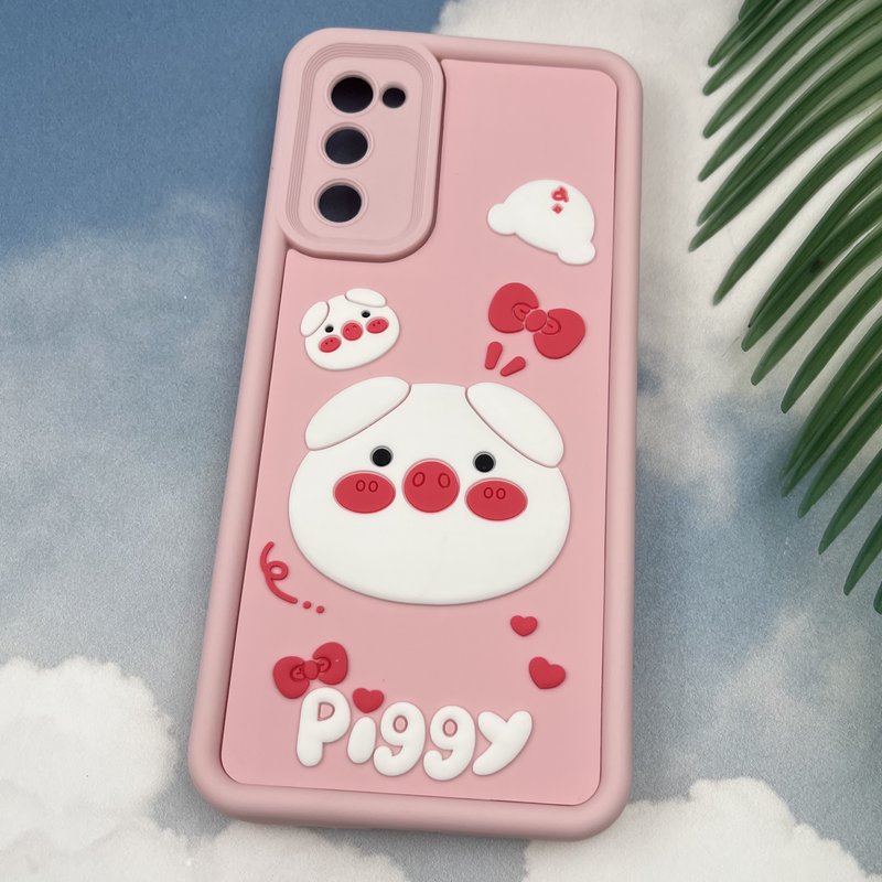 قاب گوشی Galaxy S20 FE سامسونگ Rugged Case سولید ضد ضربه اورجینال طرح عروسکی خوک Piggy محافظ لنز دار کد 59126 - Image 2