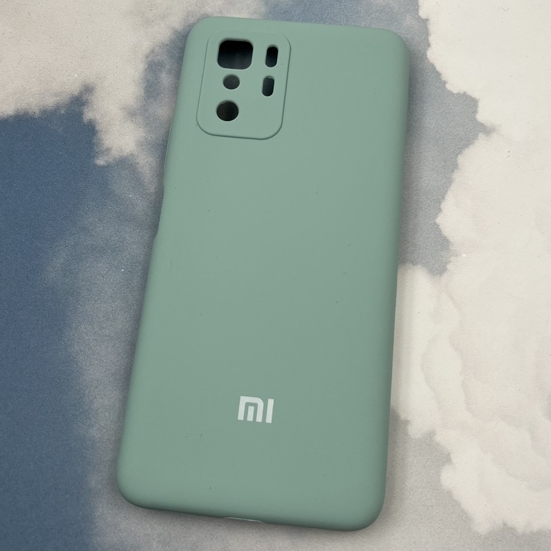 قاب گوشی Poco X3 GT / Redmi Note 10 Pro 5G شیائومی سیلیکونی پاک کنی اورجینال داخل پارچه ای محافظ لنز دار رنگ فیروزه ای کد 59351 - Image 2