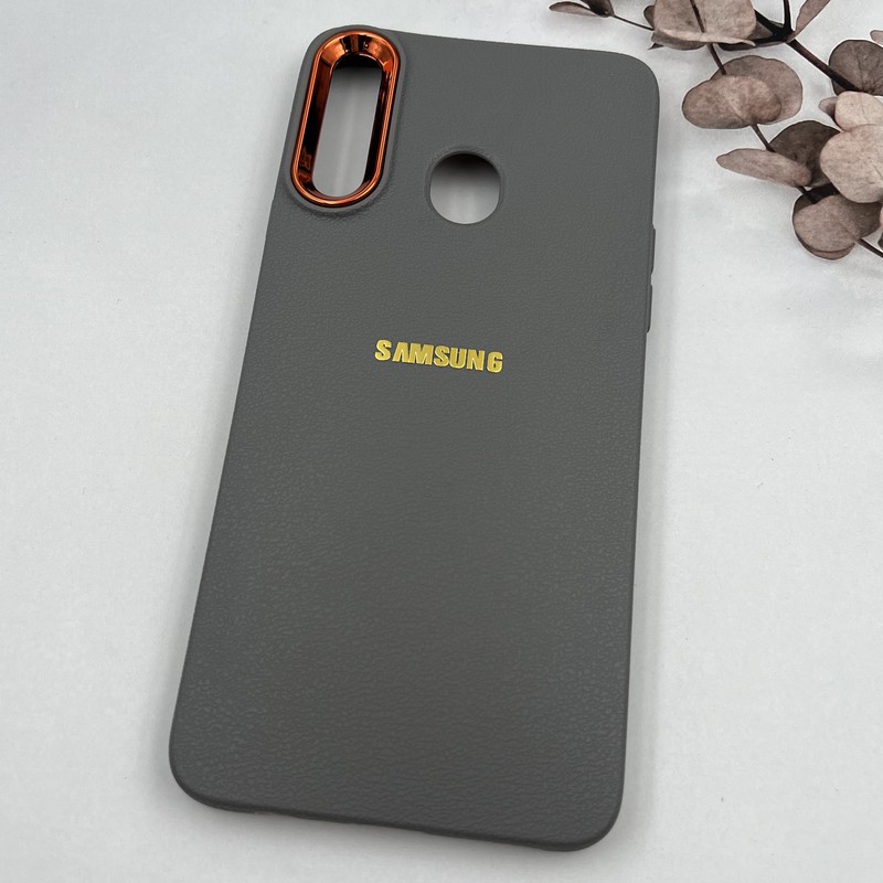 قاب گوشی Galaxy A20S سامسونگ Copper Lense سیلیکونی لنز متال لوگو برجسته تیتانیوم کد 59662 - Image 2