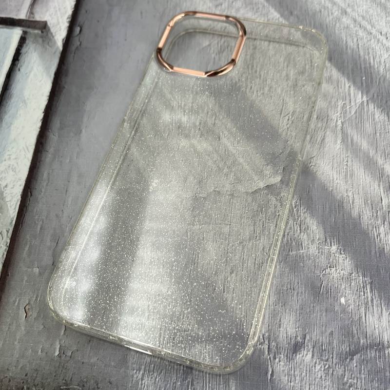 قاب گوشی iPhone 13 / iPhone 14 آیفون شفاف اکلیلی رزینی لوکس لنز برجسته سفید کد 59927 - Image 2