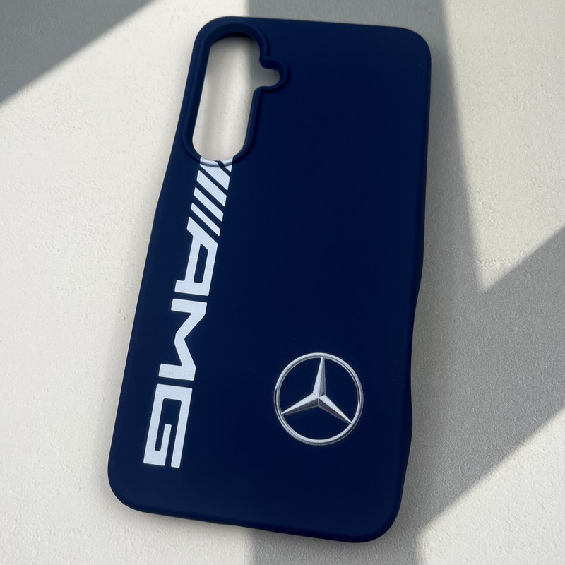 قاب گوشی Galaxy A35 سامسونگ Silicon Case سیلیکونی لنز برجسته طرح AMG سرمه ای کد 62063 - Image 2
