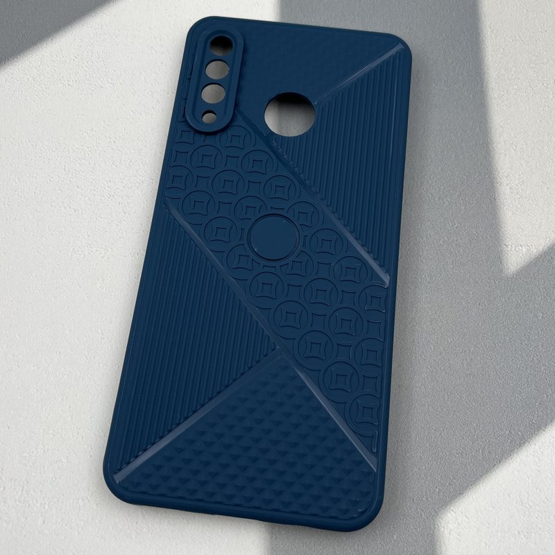 قاب گوشی Huawei P30 Lite هوآوی سیلیکونی طرح دار کولاژ محافظ لنز دار سرمه ای کد 62597 - Image 2