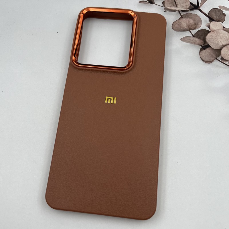 قاب گوشی Redmi A5 / Poco C71 شیائومی Copper Lense سیلیکونی لنز متال لوگو برجسته عسلی کد 64607 - Image 2