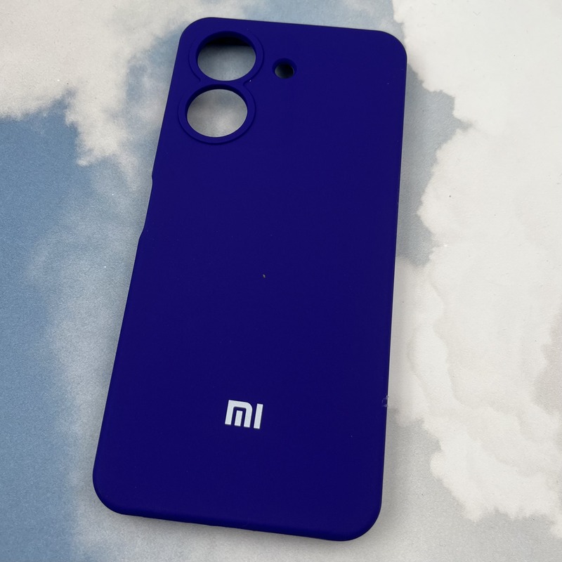 قاب گوشی Redmi 13C / Poco C65 شیائومی سیلیکونی پاک کنی اورجینال داخل پارچه ای محافظ لنز دار رنگ ارغوانی کد 64643 - Image 2