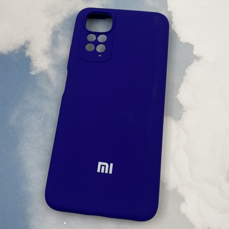 قاب گوشی Redmi Note 11 4G / Redmi Note 11S شیائومی سیلیکونی پاک کنی اورجینال داخل پارچه ای محافظ لنز دار رنگ ارغوانی کد 65873 - Image 2