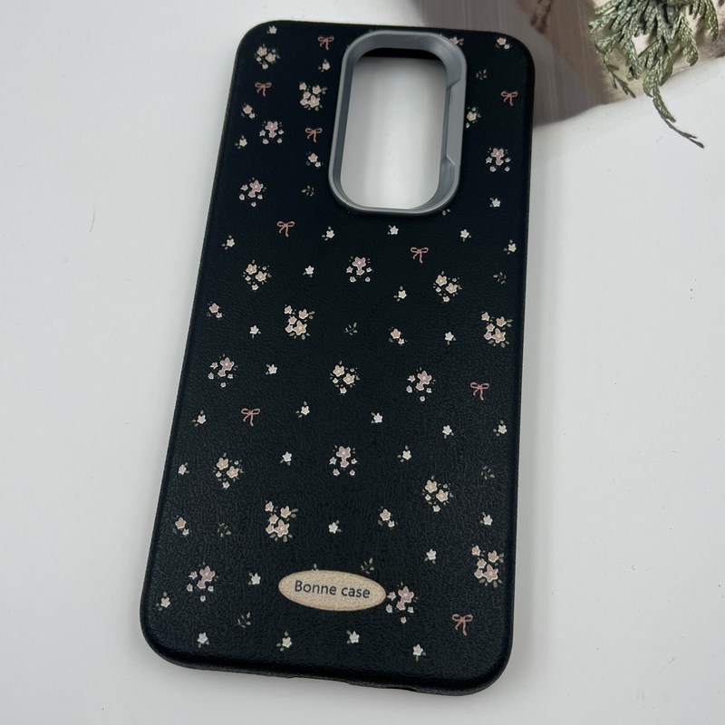 قاب گوشی Redmi Note 8 Pro شیائومی Bonne Case سیلیکونی طرح گل رز مشکی لنز کروم برجسته کد 67969 - Image 2