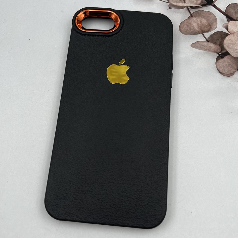 قاب گوشی iPhone 7 / iPhone 8 / iPhone SE 2020 / iPhone SE 2022 آیفون Copper Lense سیلیکونی لنز متال لوگو برجسته مشکی کد 68891 - Image 2