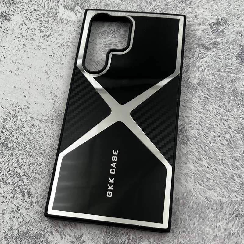 قاب گوشی Galaxy S23 Ultra سامسونگ GKK Case اورجینال آینه ای عنکبوتی PVD مشکی کد 69385 - Image 2
